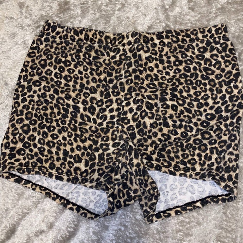 Cheetah print shorts